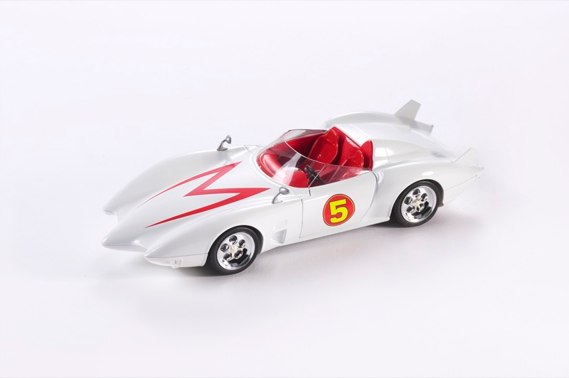 Illustration for article titled Speed Racer vs. Batmobile Zoomdown: Entire 2008 Toy Lineup Get Us All Revved Up
